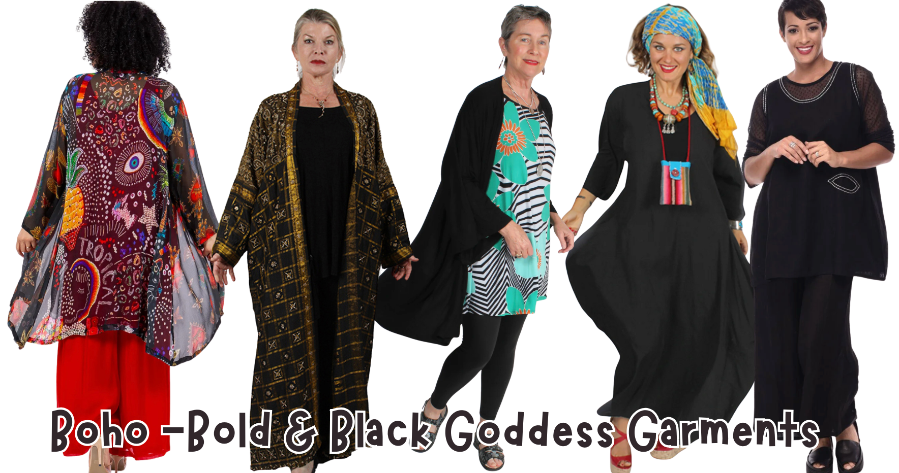 🌑 Boho – Bold & Black Goddess Garments