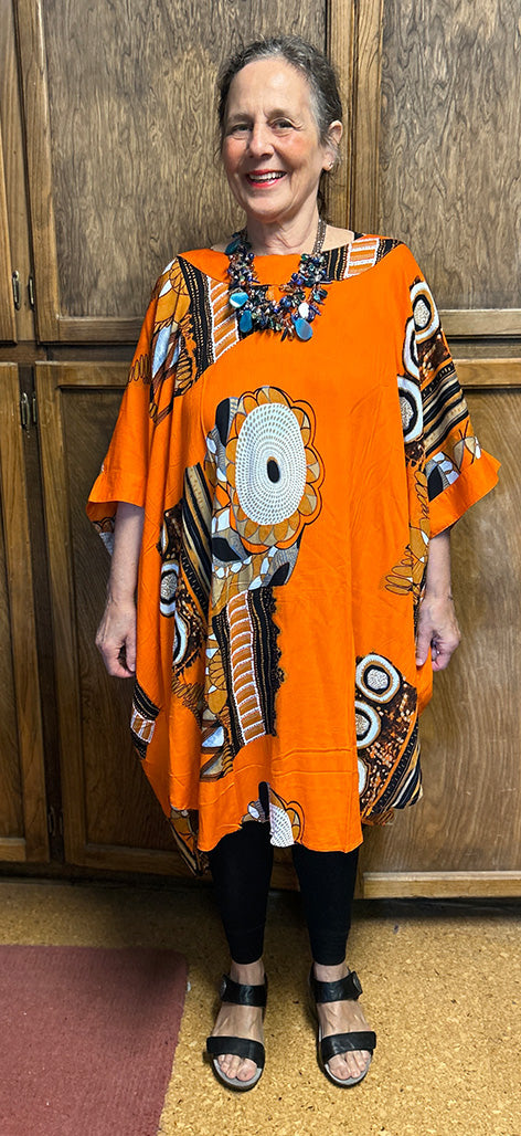 Woodstock Caftan Tunic Top Boho Hippie Chic Resort Wear Sml-5X