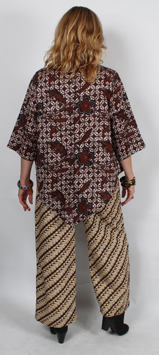 Tienda ho Authentic Batik Boho Pants Nothing-Matches Hippie Chic Resort Wear Med-5x+