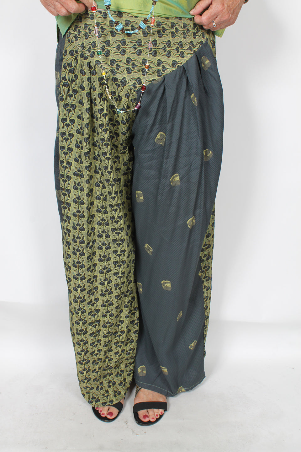 Tienda ho Olive & Gray Boho Pants Nothing-Matches Sml-2x+