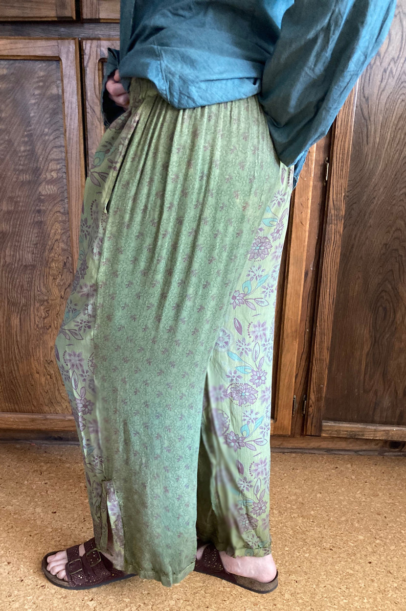 Tienda ho Olive & Lavender Boho Pants Nothing-Matches Hippie Chic Resort Wear Sml-2x+