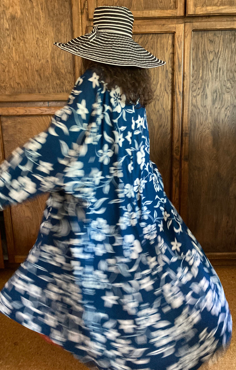 Sunheart Take Me on a Cruise Navy Floral Duster Coat Resort Wear Boho Sml-6X