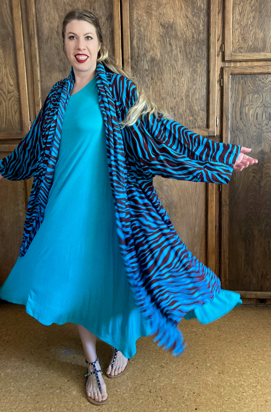 Sunheart Avalon Batik Duster Coat Resort Wear Boho Sml-6X