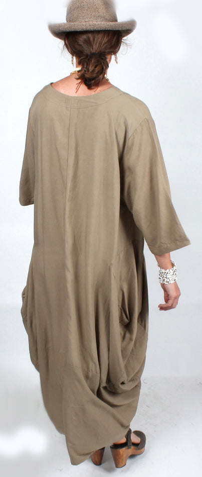 Sunheart Kabuki LINEN Lagenlook Dress Resort Wear Boho Sml-3x