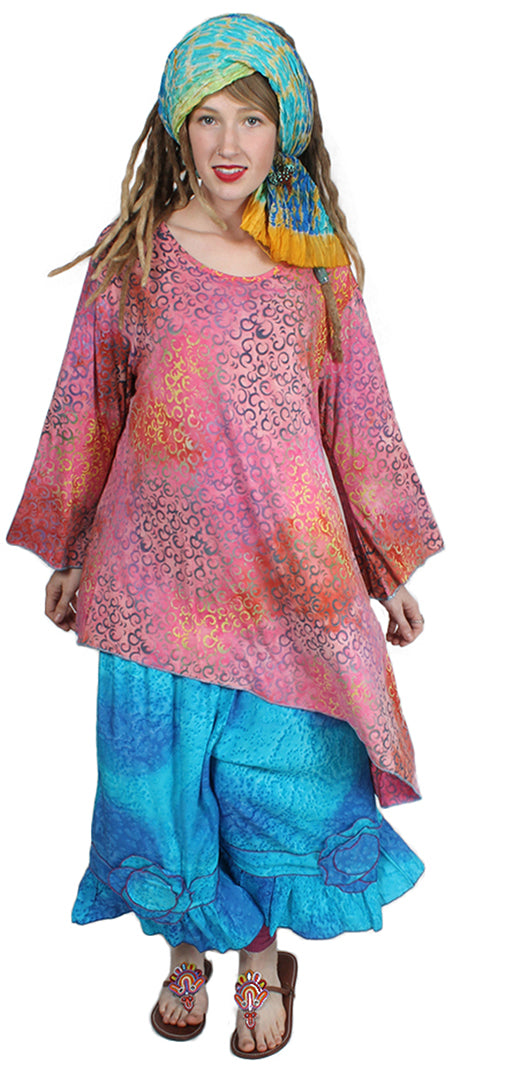 Sunheart Nike Festival Renaissance Lagenlook Top Sml-2x