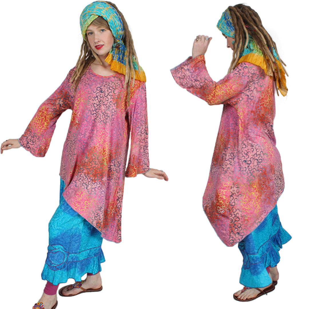 Sunheart Nike Festival Renaissance Lagenlook Top Sml-2x