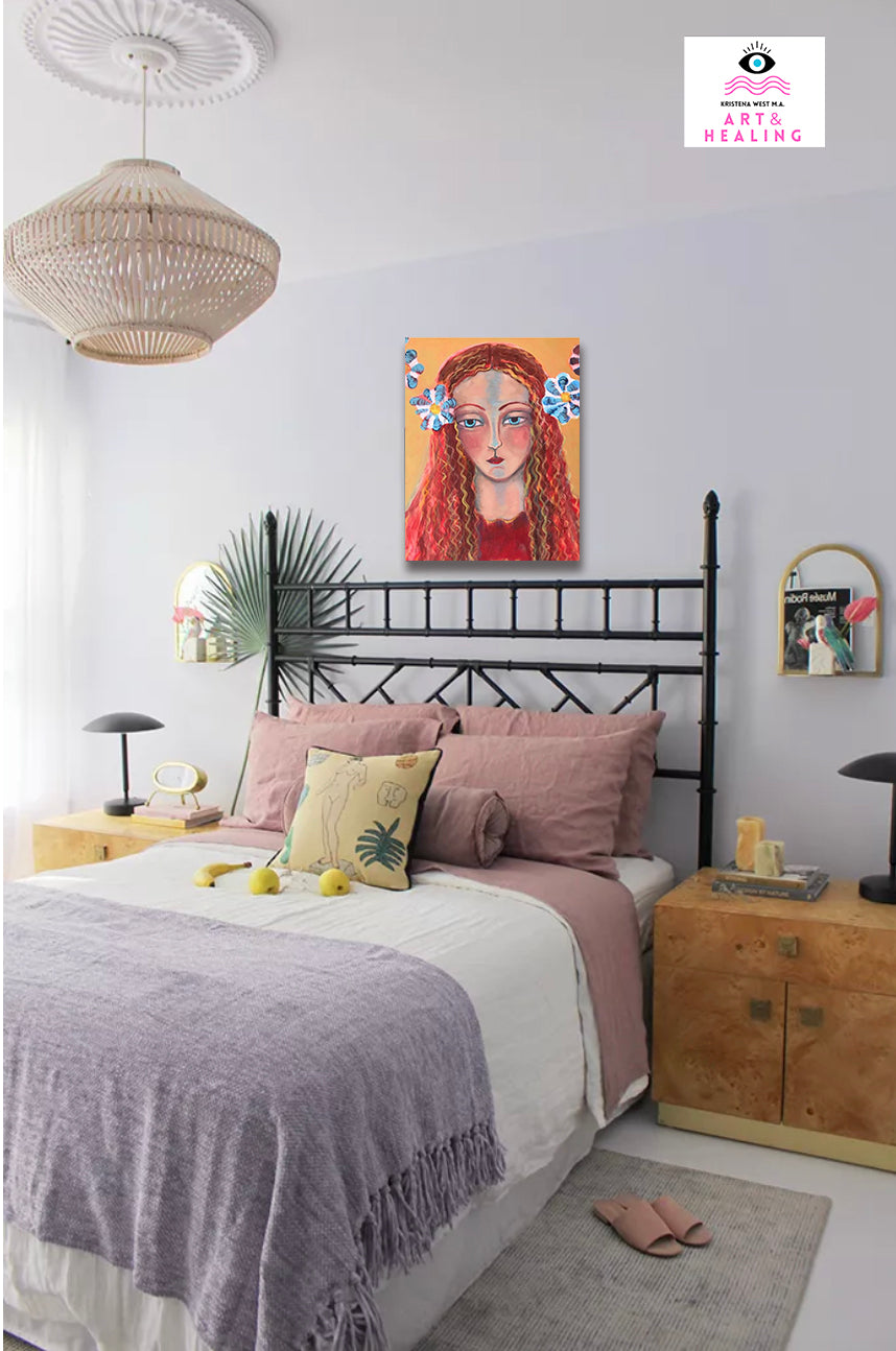 Red Madonna Spiritual Art