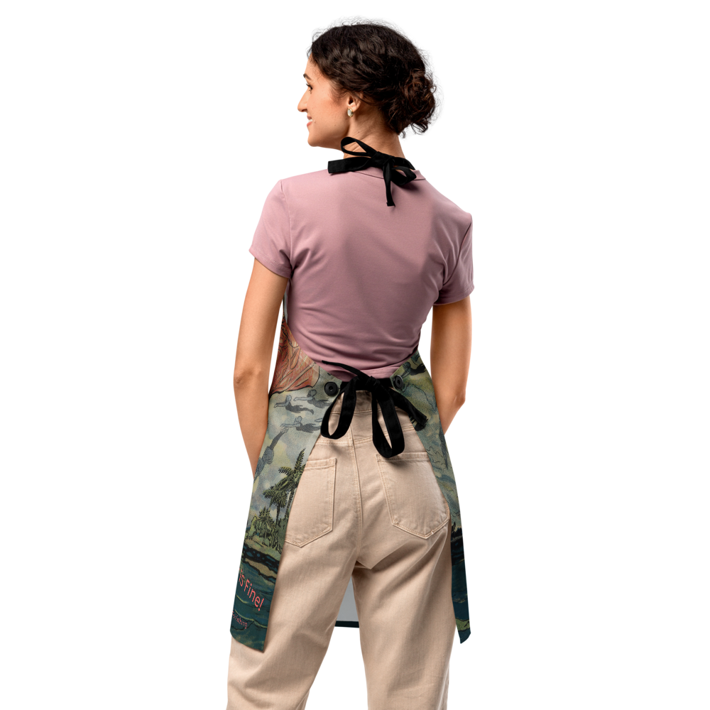Dive In – The Water is Fine! Artistic Vintage Apron