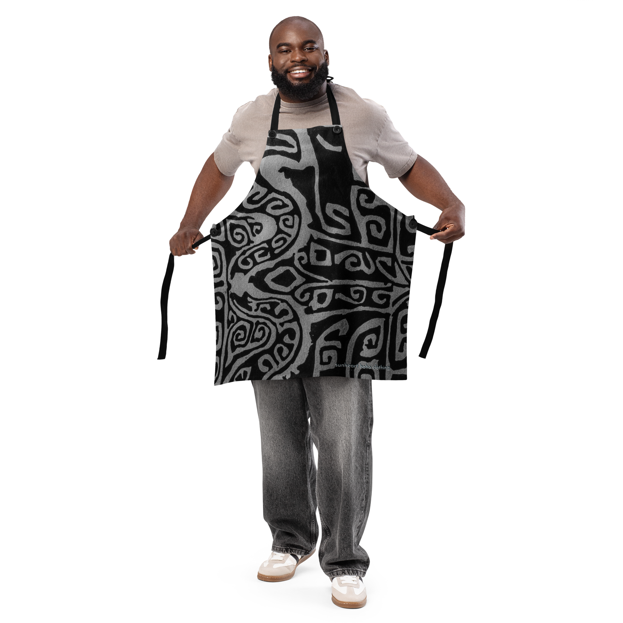 Tribal ZyDeco Vintage Apron Chef DIY Kitchen Foodie Artist