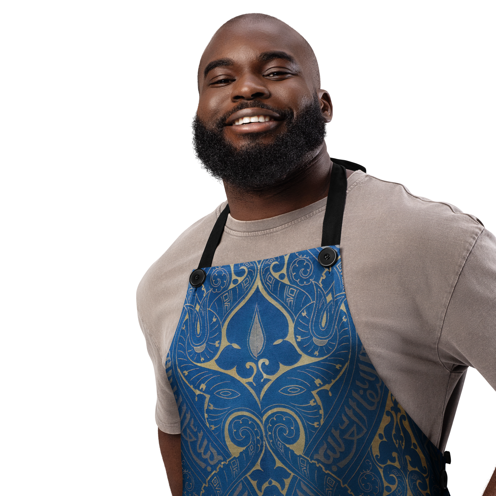 Blue Kasbah Luxe Vintage Apron Chef DIY Kitchen Foodie Artist