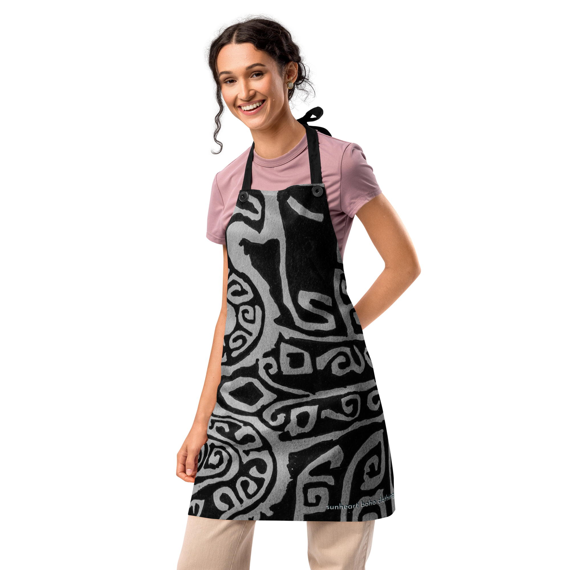 Tribal ZyDeco Vintage Apron Chef DIY Kitchen Foodie Artist