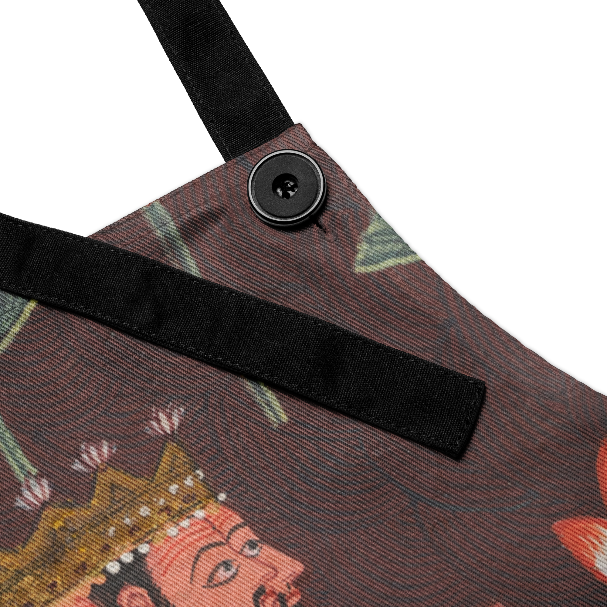 Invoke the Gods Brahma Apron – Vintage Hindu God Art | Mystical Kitchen Gift for Boho Cooks, Spiritual Chef Apron, India Inspired Design