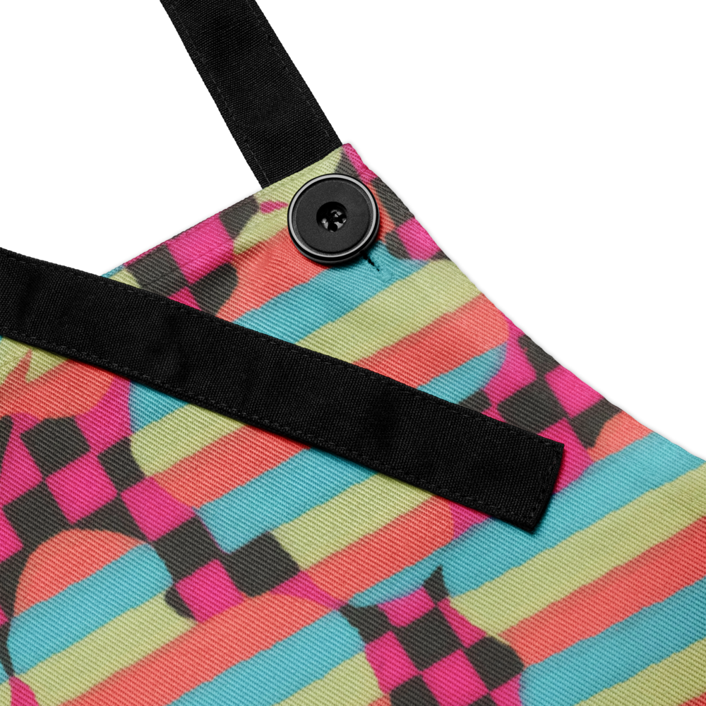 🧿 60's Were Good to Me Retro Bloom Apron – Festival Kitchen Pop Art by SunHeart