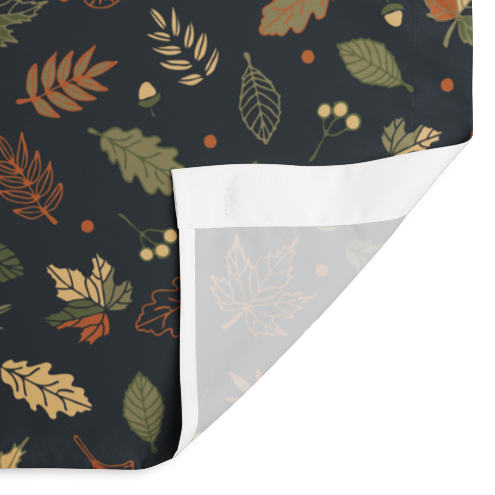 Deep Woods Leaf Shower Curtain – Boho Autumn Forest Bathroom Decor Spa