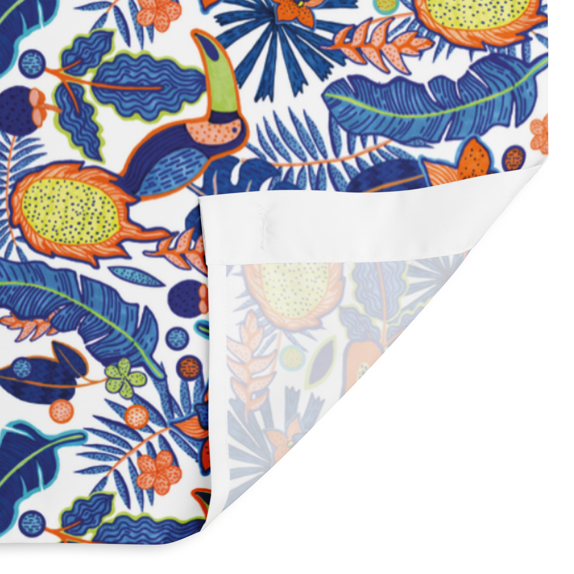 Tropical Toucan Paradise Shower Curtain – Vibrant Jungle Bathroom & Spa Decor