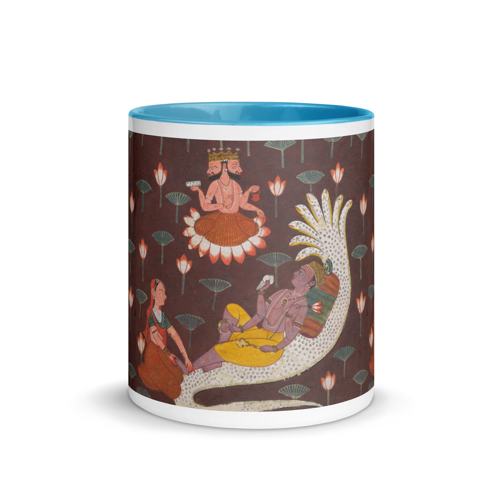 Hindu Gods and Goddess – Creation of the World Spiritual Art Mug by Kristena West | Colorful Mythology Coffee Cup for Yoga, Meditation, Tea & Chai
