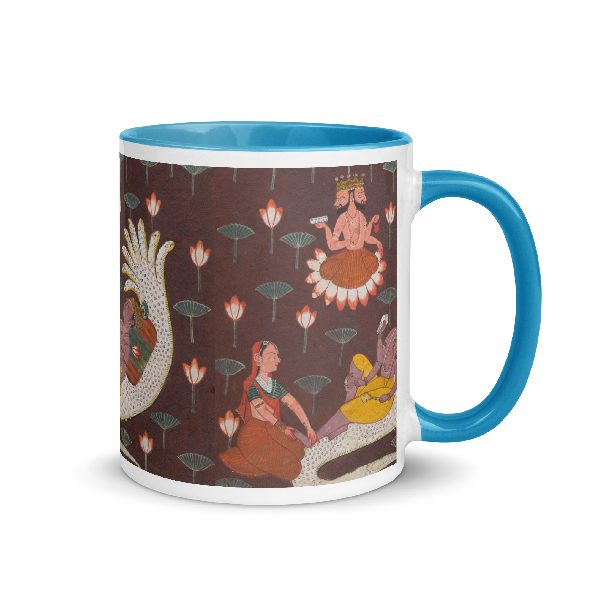 Hindu Gods and Goddess – Creation of the World Spiritual Art Mug by Kristena West | Colorful Mythology Coffee Cup for Yoga, Meditation, Tea & Chai