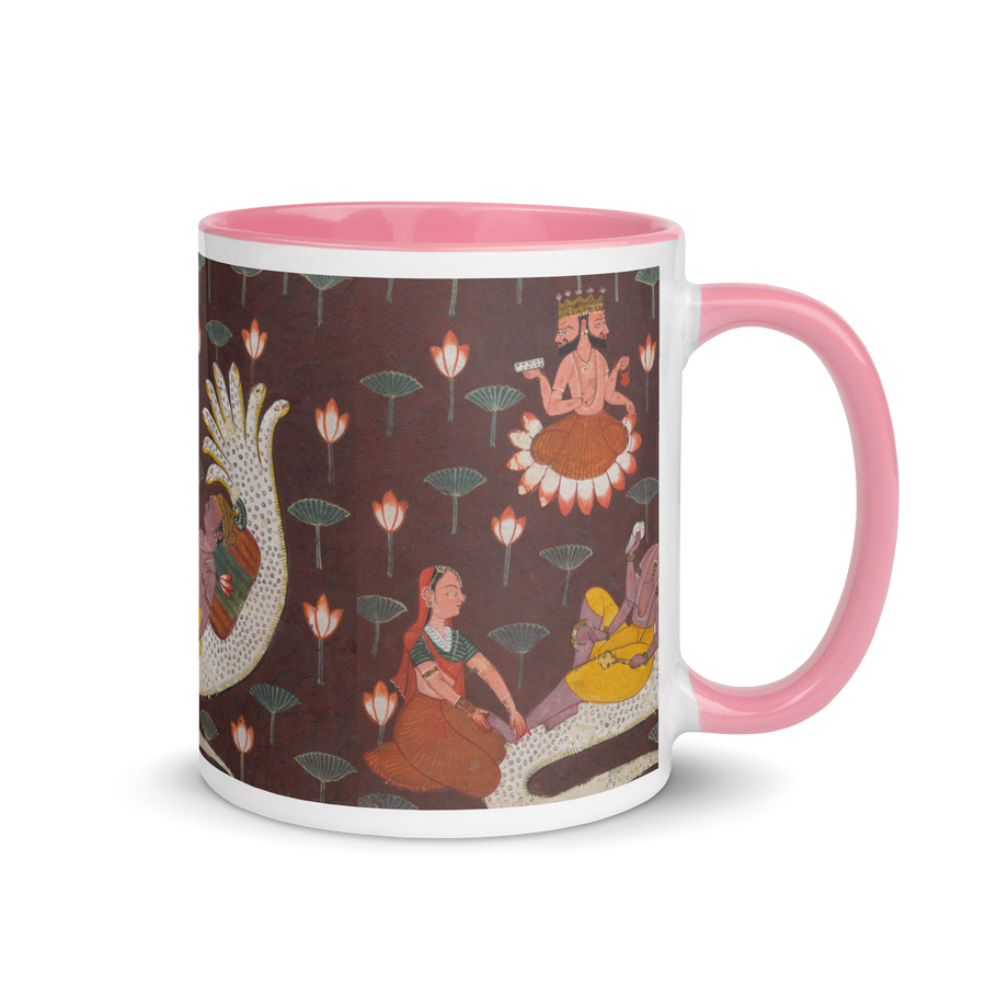 Hindu Gods and Goddess – Creation of the World Spiritual Art Mug by Kristena West | Colorful Mythology Coffee Cup for Yoga, Meditation, Tea & Chai