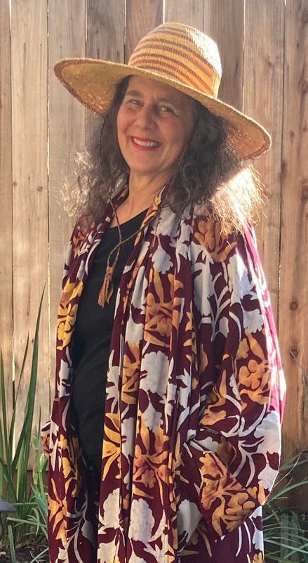 Sunheart Avalon Batik Duster Coat Resort Wear Boho Sml-6X