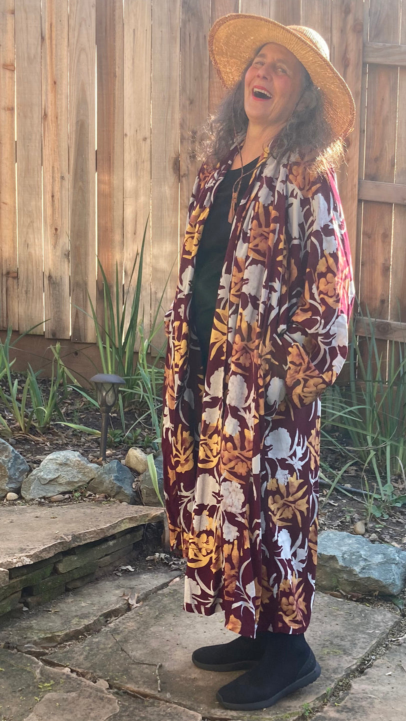 Sunheart Avalon Batik Duster Coat Resort Wear Boho Sml-6X