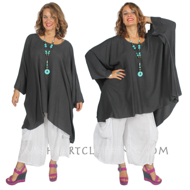 Lime Scoop Neck Dairi Fashions Sutra High-Low Plus Tunic or Dress Resort Wear Sml-10x