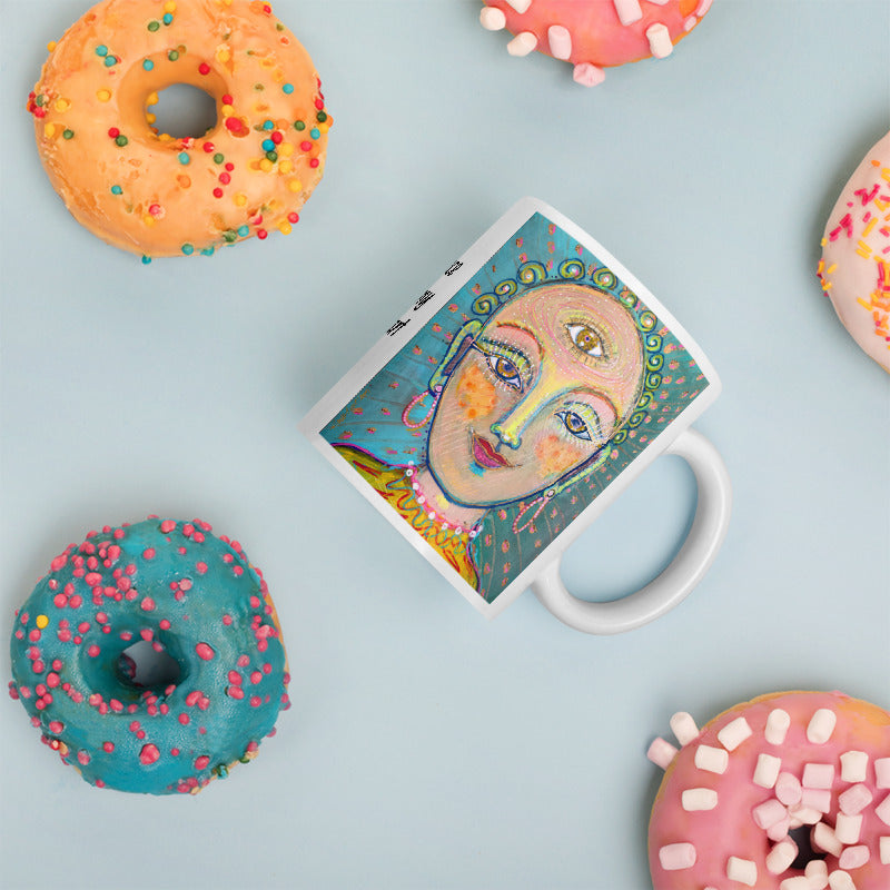 Buddha Peace in my Heart Novelty Mug Coffe Mug, Spiritual Gifts for Her, More Art Inspirational Mugs and Gifts, Coffee Tea Mug