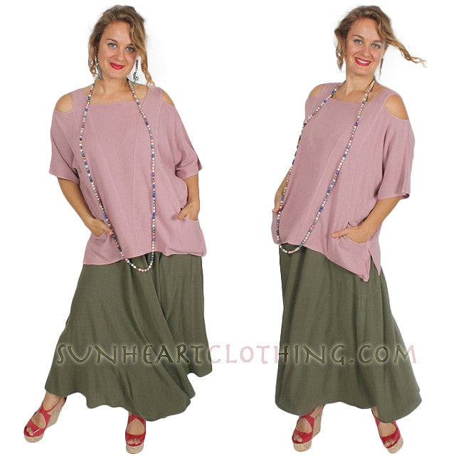 Tienda ho Nabila Skirt Moroccan Cotton Gored Boho Sml-2x
