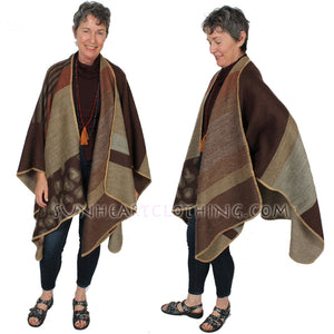 Winter Boho Babe Godess Garements Ruanas, Ponchos, Jackets Look Great this Fall