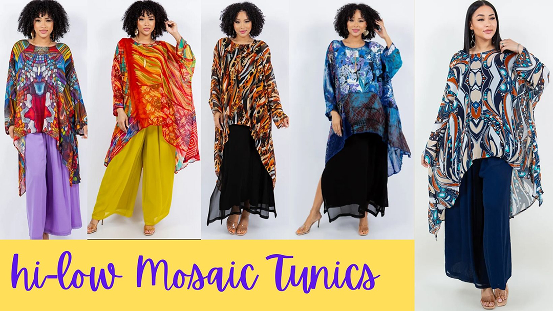 Mosaic High-Low Tunic