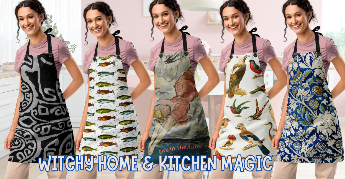 Witchy Home & Kitchen Magic: Aprons, Gifts & Cozy Home Vibes