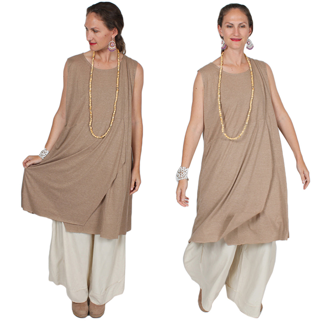 Sunheart Tank Wrap Khaki  Dress Boho Hippie Chic Resort Wear Sml-3x+