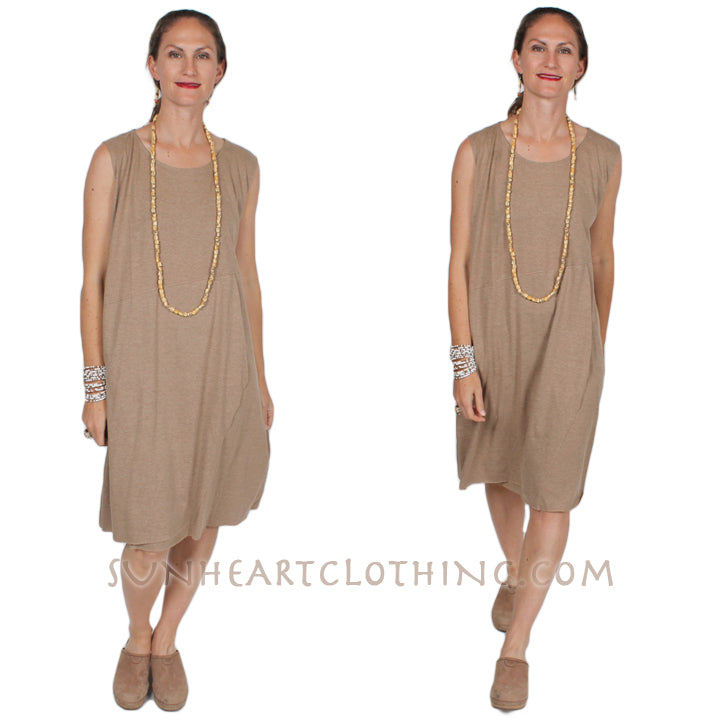 Sunheart Tank Wrap Khaki  Dress Boho Hippie Chic Resort Wear Sml-3x+
