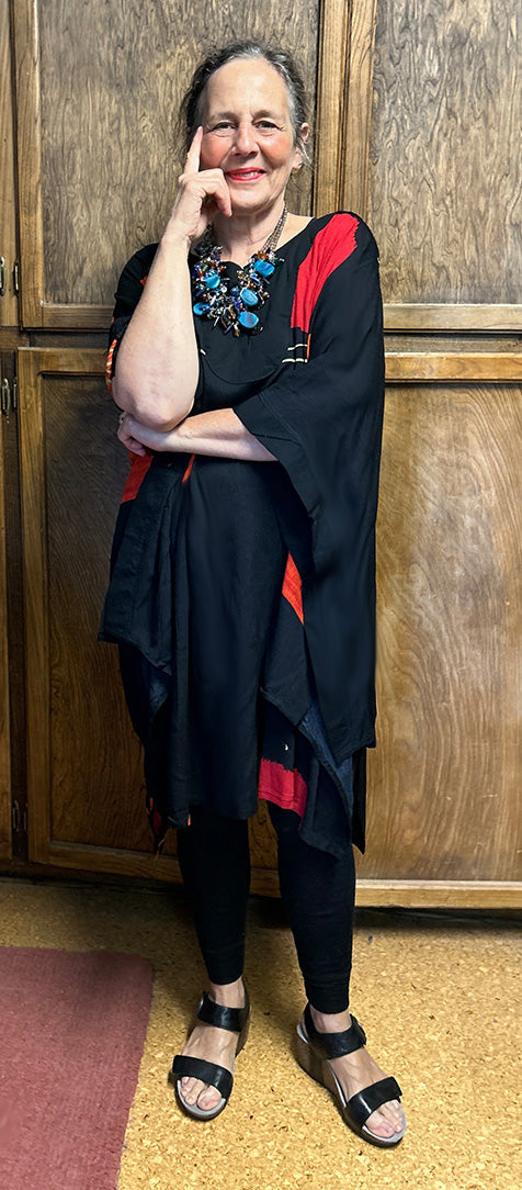 Big Sur Caftan Tunic Top Boho Hippie Chic Resort Wear Sml-5X