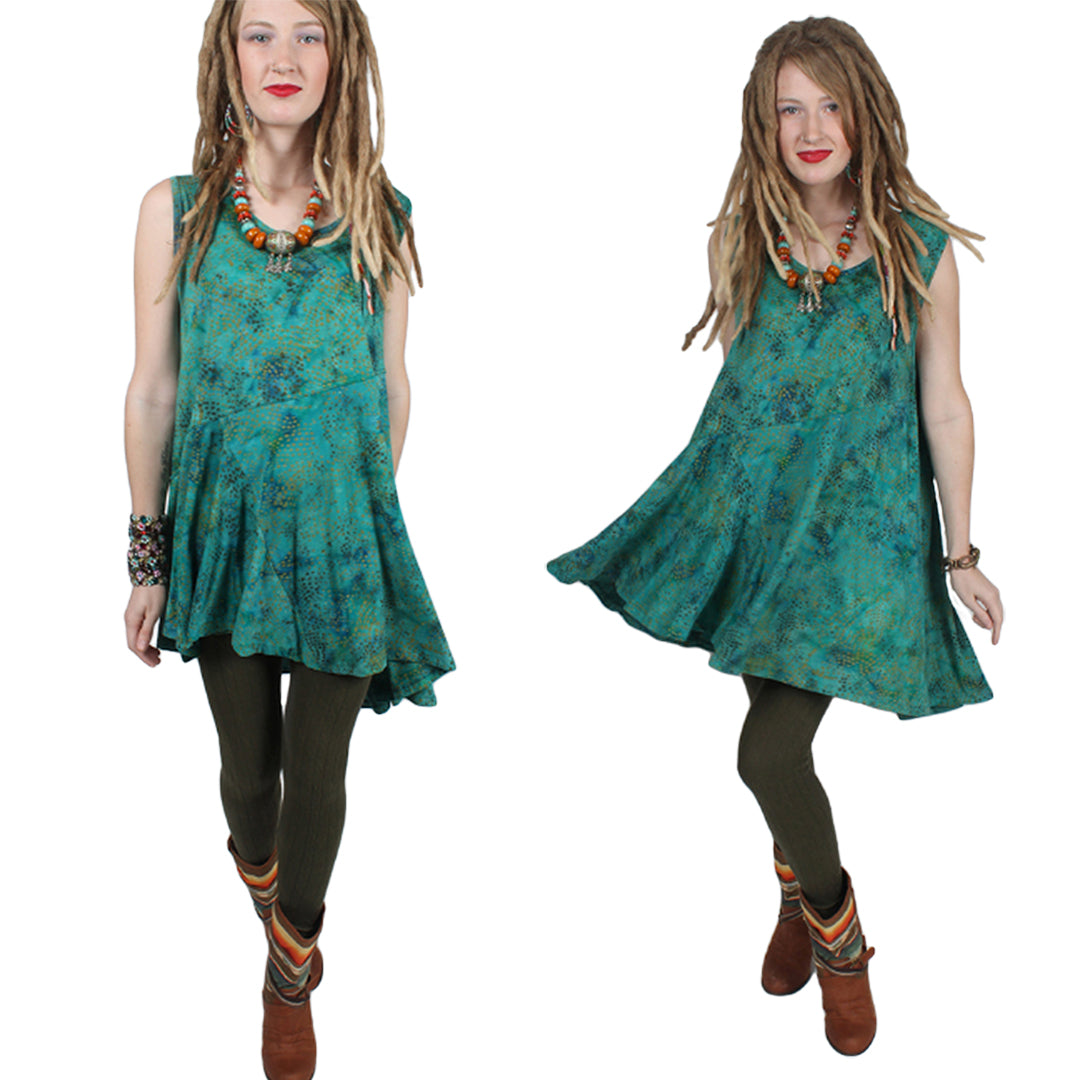 Sunheart Ceres Tunic Top Cotton Hippie Chic Plus Resort Wear Plus Sml-5x