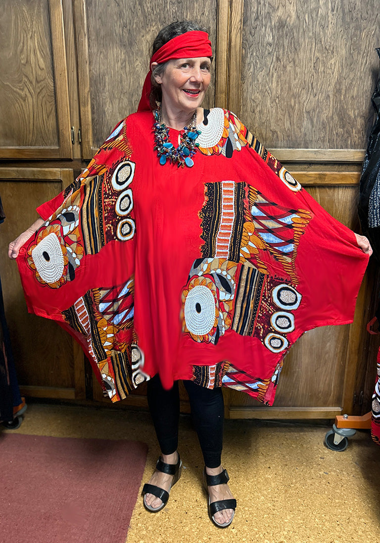 Carmel Caftan Tunic Top Boho Hippie Chic Resort Wear Sml-5X ++