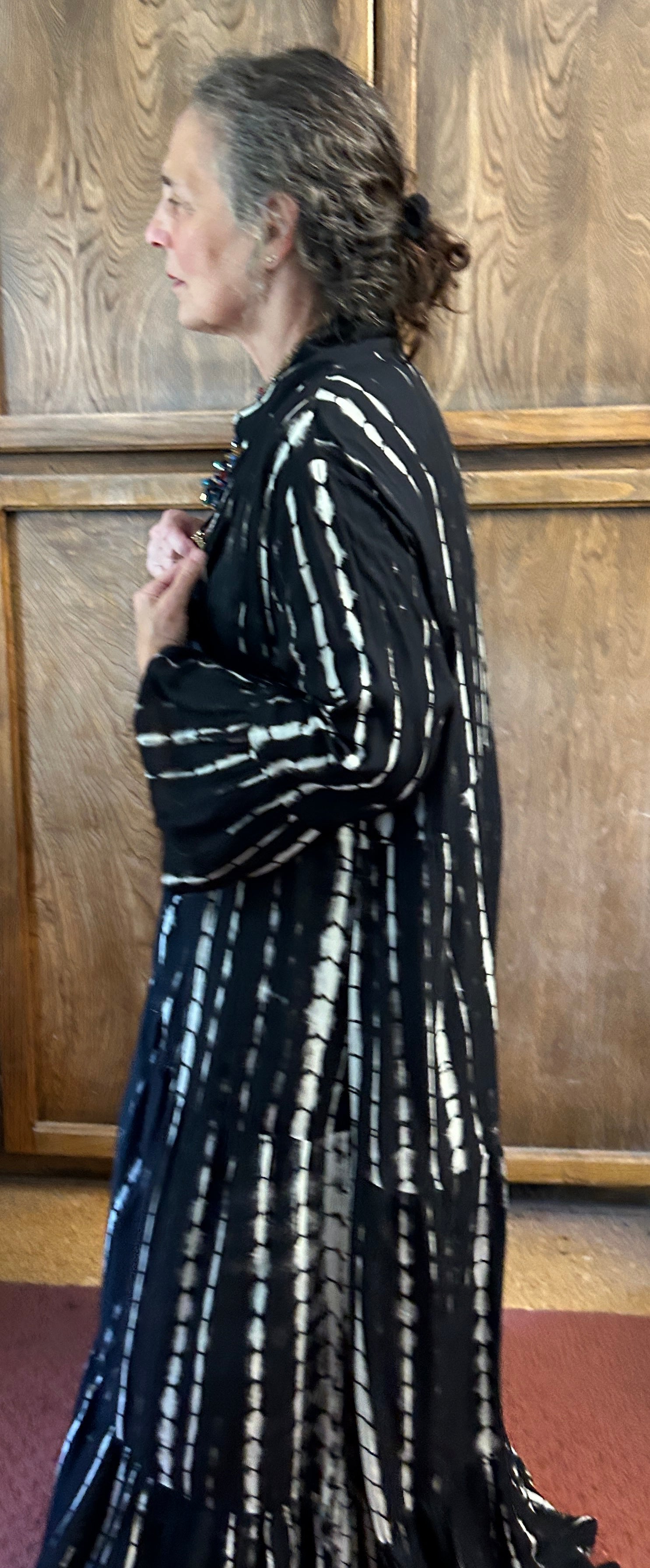 I'm All In Black Long 3 Tier Dress one-of-a-kind Boho Goddess Gal