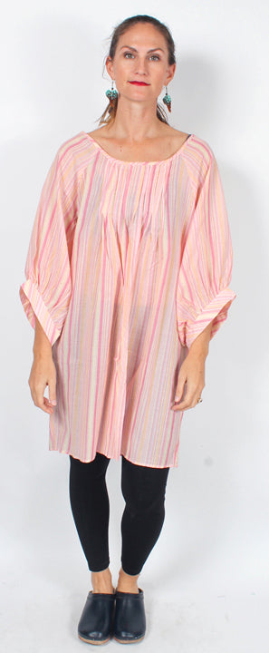 Sunheart Pleated Blouse Top Boho XL-1X-2x