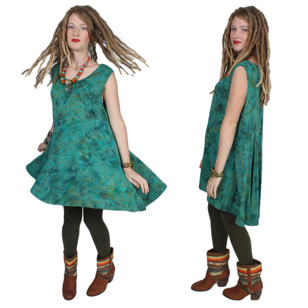 Sunheart Ceres Tunic Top Cotton Hippie Chic Plus Resort Wear Plus Sml-5x