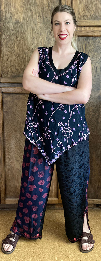 Tienda ho Boho Pants Nothing-Matches Hippie Chic Resort Wear Sml