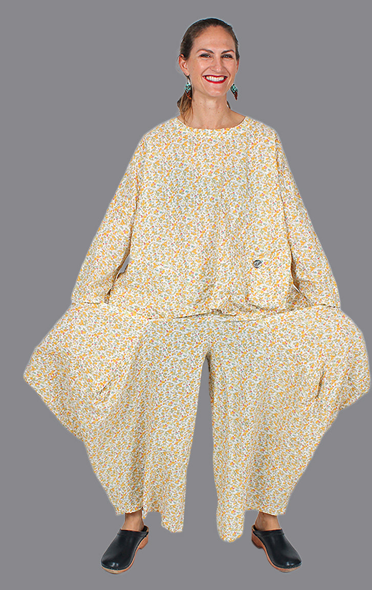 Sunheart Wide Leg Pockety  Pants -RIVERA Top Set Boho Classic Resort Sml-3X