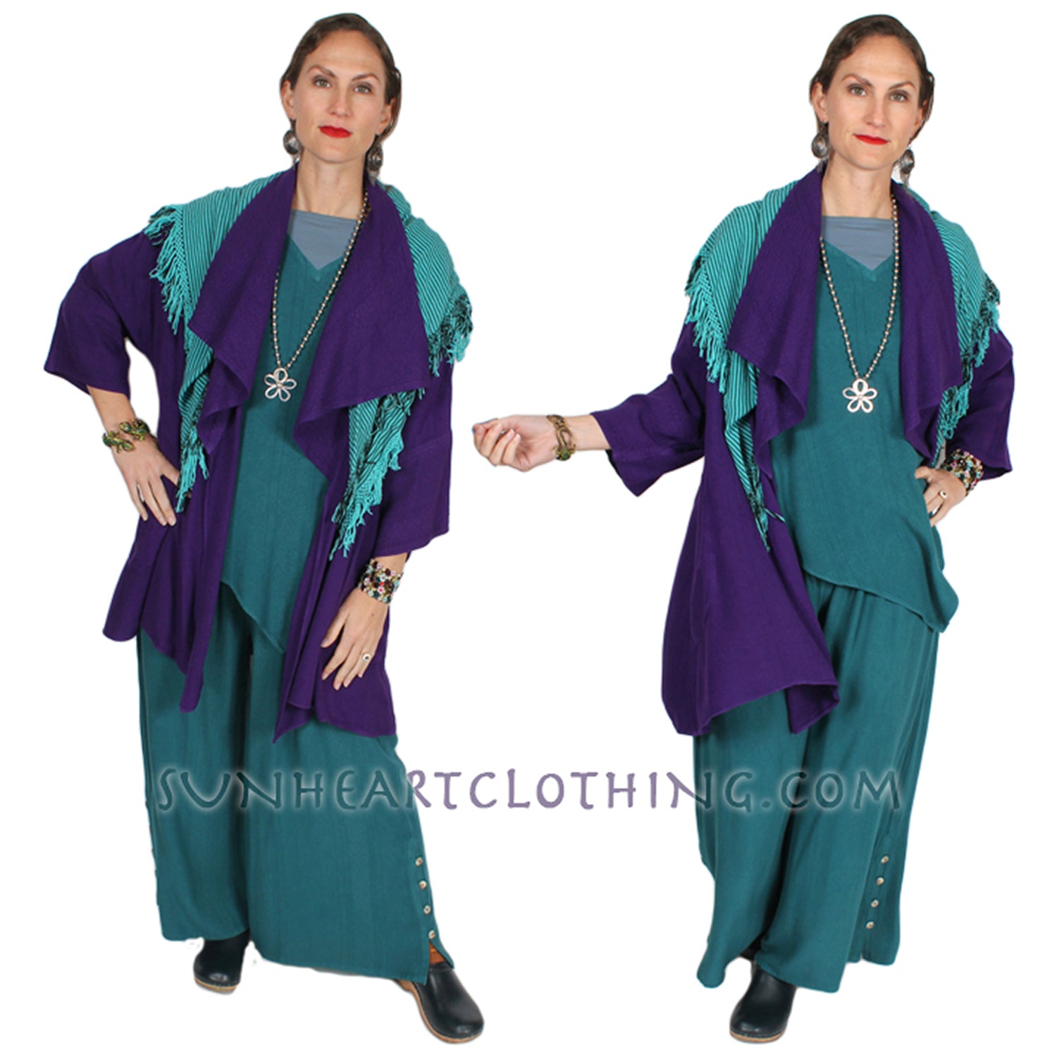 Tienda ho Moroccan Cotton Fringe Scarf 48" x 48"