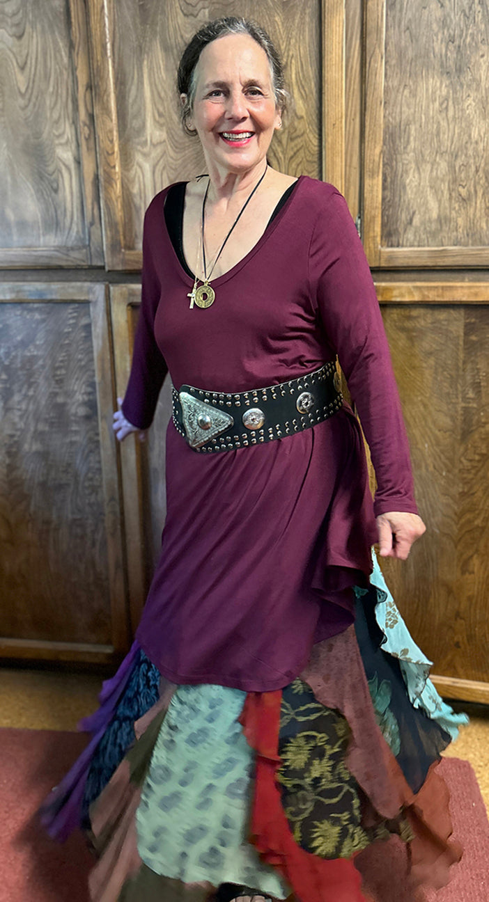 Tienda ho Boho 🌸 Last One! Tienda Ho Ruffle Skirt Sml-2X