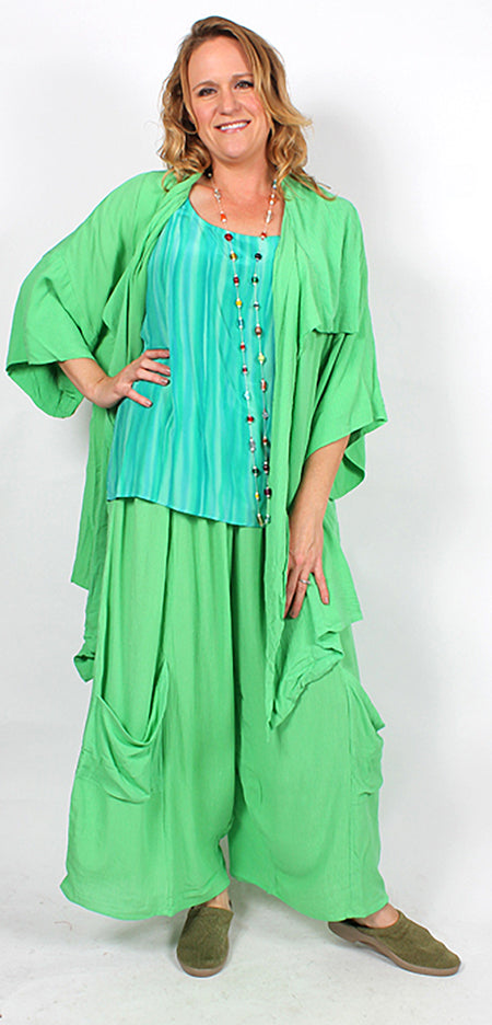 SunHeart private label Haori Kimono Balinese Lime Jacket Some Lucky Gal got the Last One!