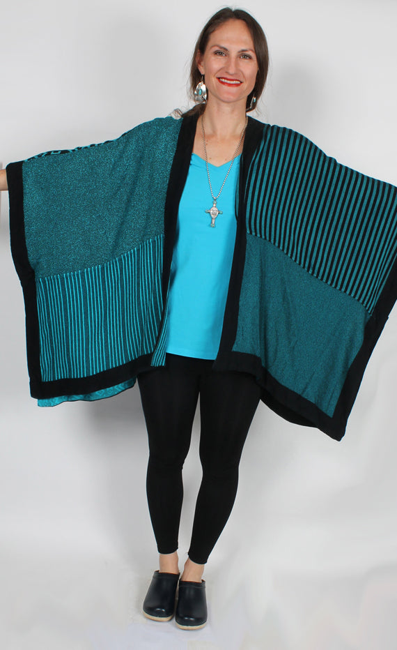 Dairi Fashions Ruana Paunchu Moroccan Cotton Combination Boucle-Haba ...