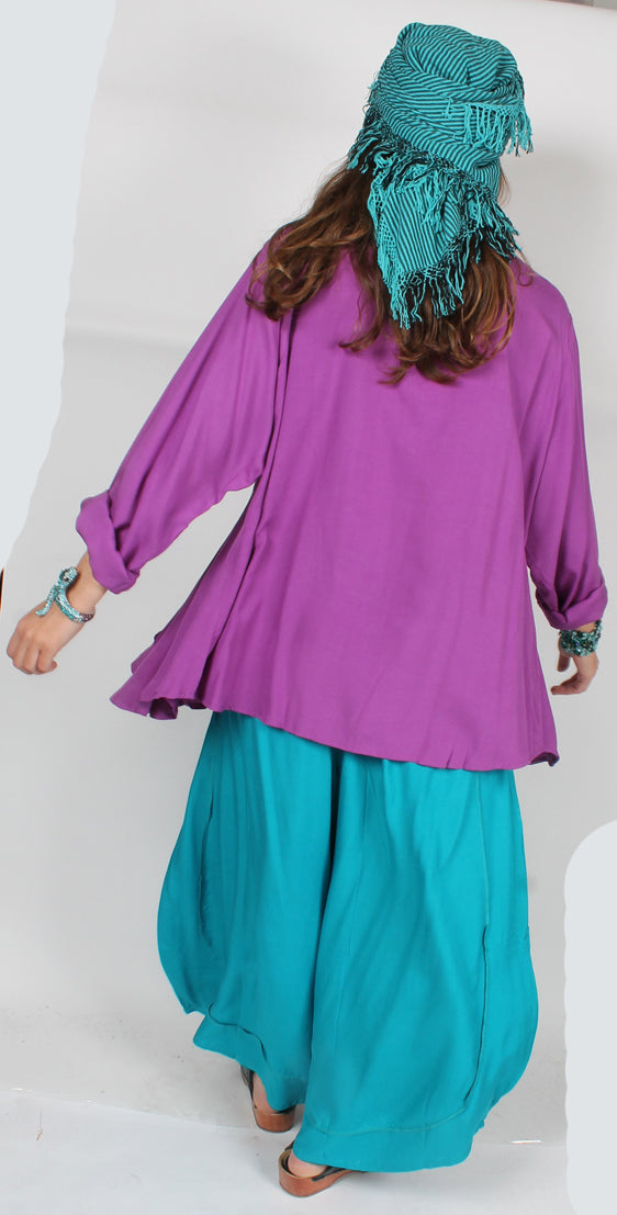 Sunheart Black Taos Gusset Hem Shirt Top Hippie Chic Plus Resort Wear Plus Sml-2x LAST ONE!