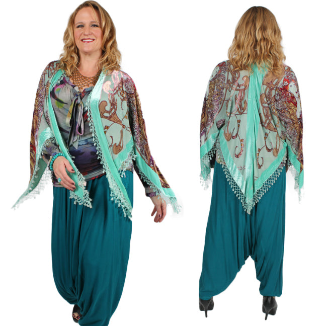 Sunheart Silk Velvet Mucha Jacket Sml-2x Ceremonial Wear Last One!