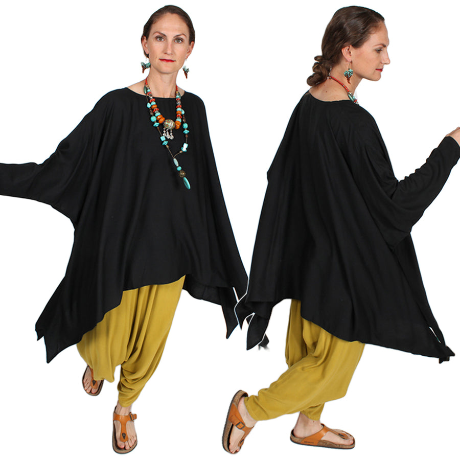 Sunheart Chaparral Plus Tunic Top Lagenlook Hippie Chic Plus Resort Wear Plus Sml-9x