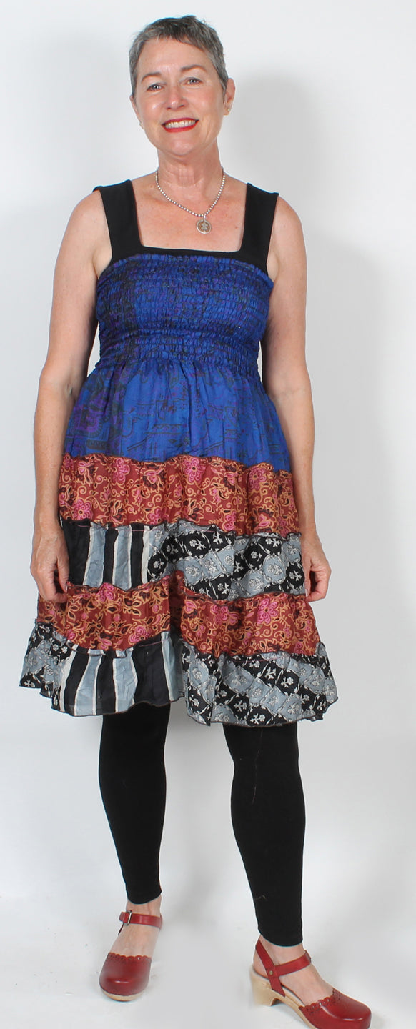 Tienda Ho Silk Summer Strap Dress Wear Sml-4X Silk Sale