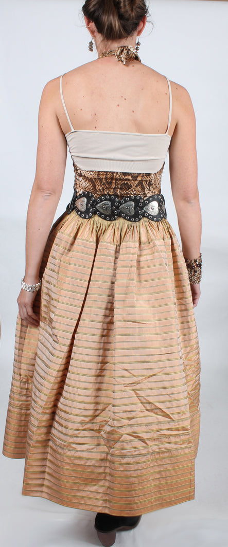 Montecito Masterpiece: Oscar de la Renta Vintage Silk Taffeta Couture Skirt Small