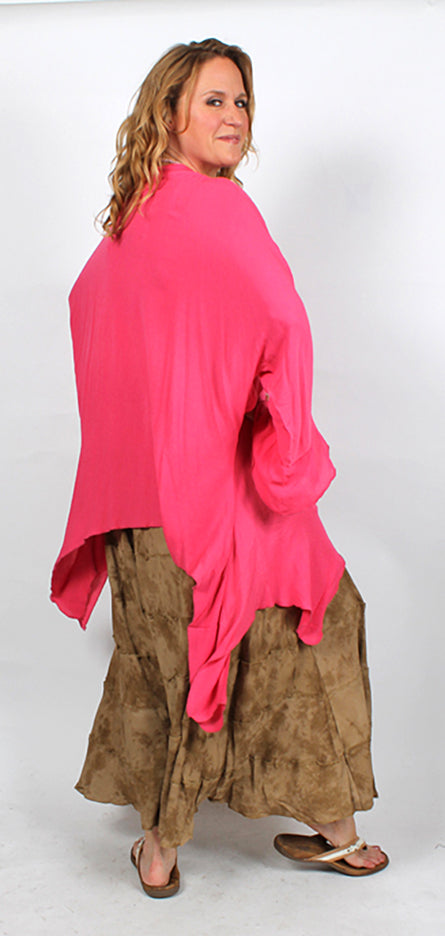 SunHeart Ruched 2 Layer Pant Boho Hippie Chic Sml-XL